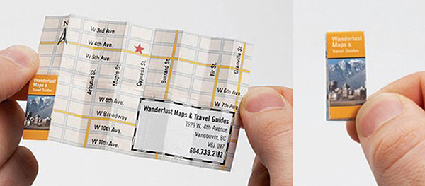 Wanderlust Maps Business Cards